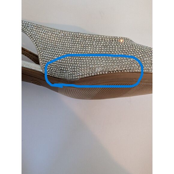 Women's Elle Rhinestone Slingback Pointed Toe Shoes - A New Day- Size 8 - Picture 5 of 7